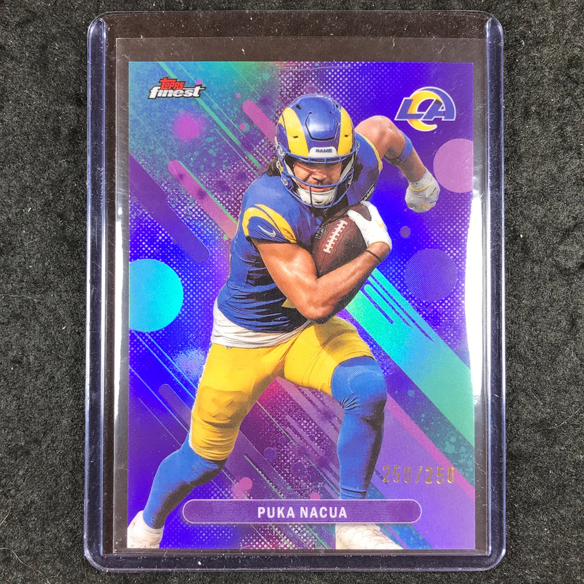 2025 Topps Finest NFL PUKA NACUA Common Purple 250/250