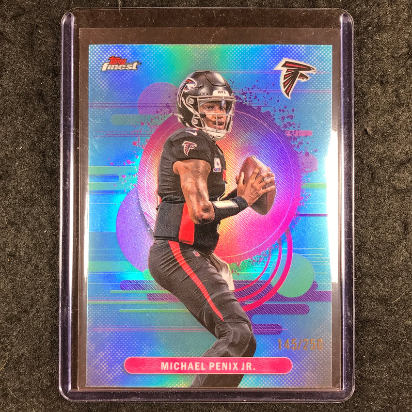 2025 Topps Finest NFL MICHAEL PENIX JR. Uncommon Sky Blue 145/250