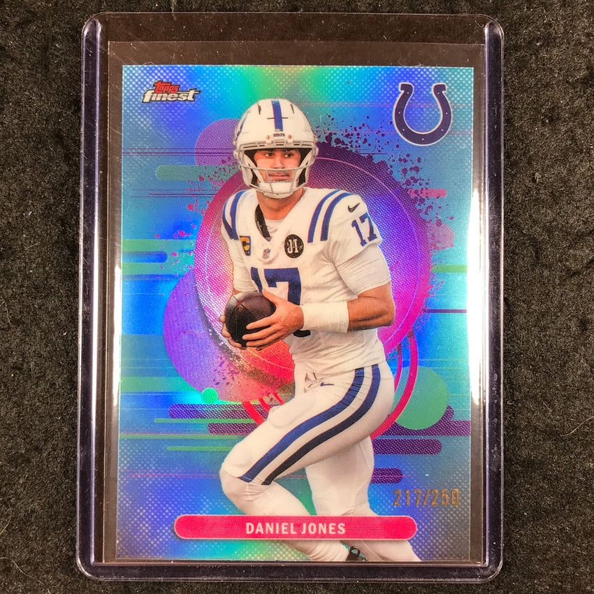 2025 Topps Finest NFL DANIEL JONES Uncommon Sky Blue 217/250