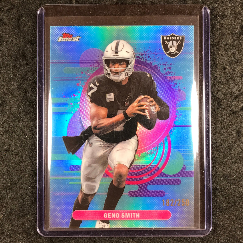 2025 Topps Finest NFL GENO SMITH Uncommon Sky Blue 182/250