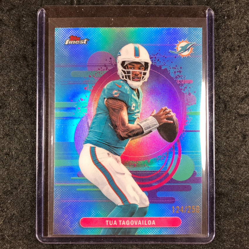 2025 Topps Finest NFL TUA TAGOVAILOA Uncommon Sky Blue 124/250