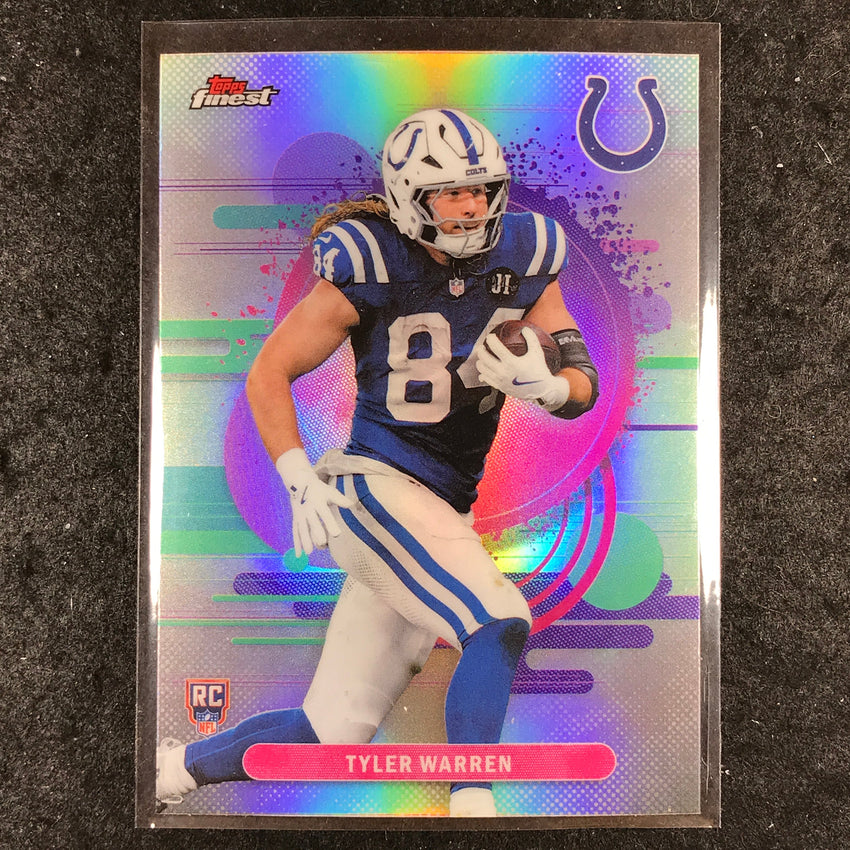2025 Topps Finest NFL TYLER WARREN Rookie Uncommon Refractor #120