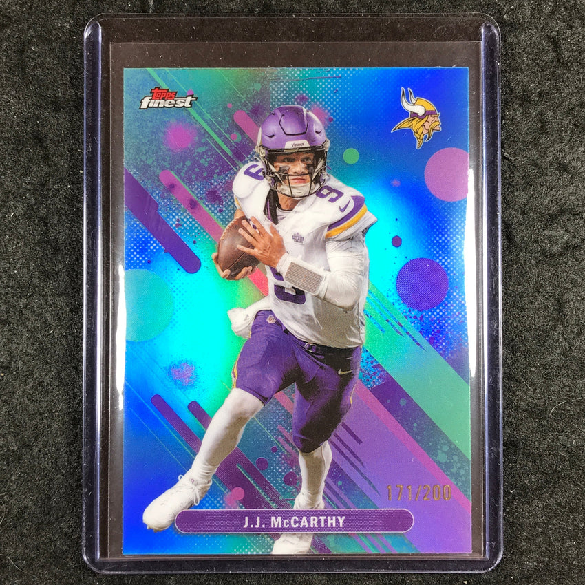 2025 Topps Finest NFL J.J. MCCARTHY Common Blue 171/200