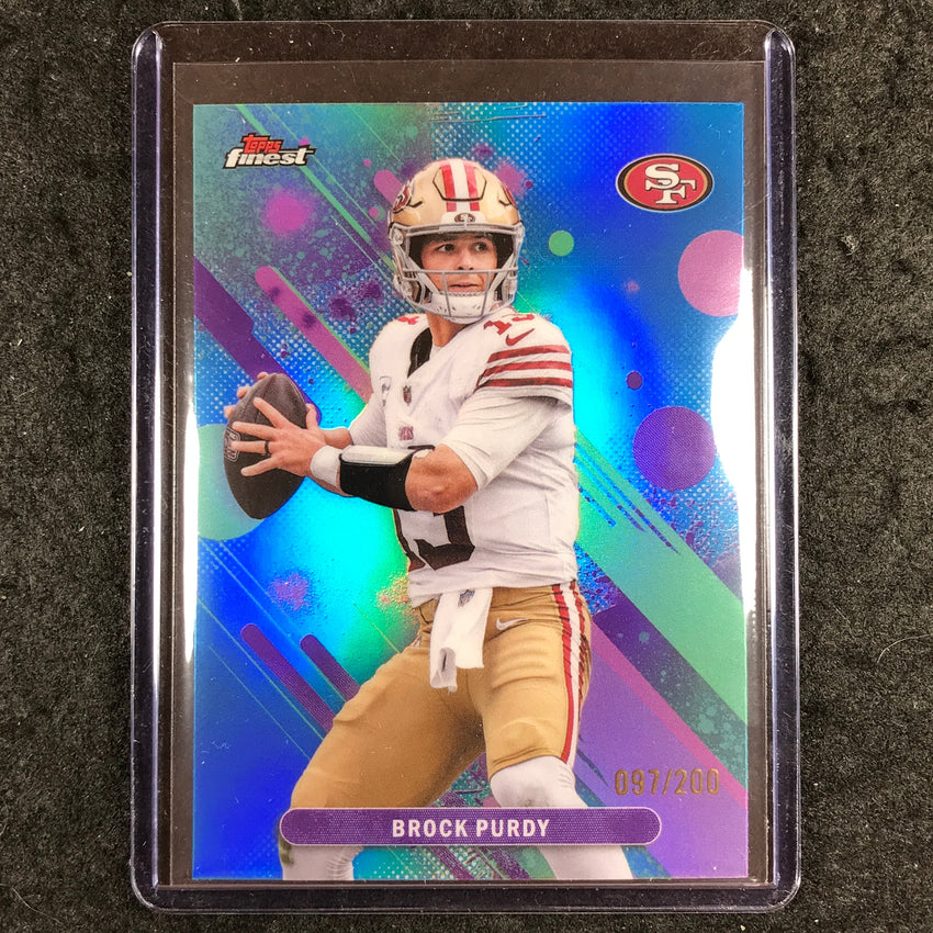 2025 Topps Finest NFL BROCK PURDY Common Blue 97/200