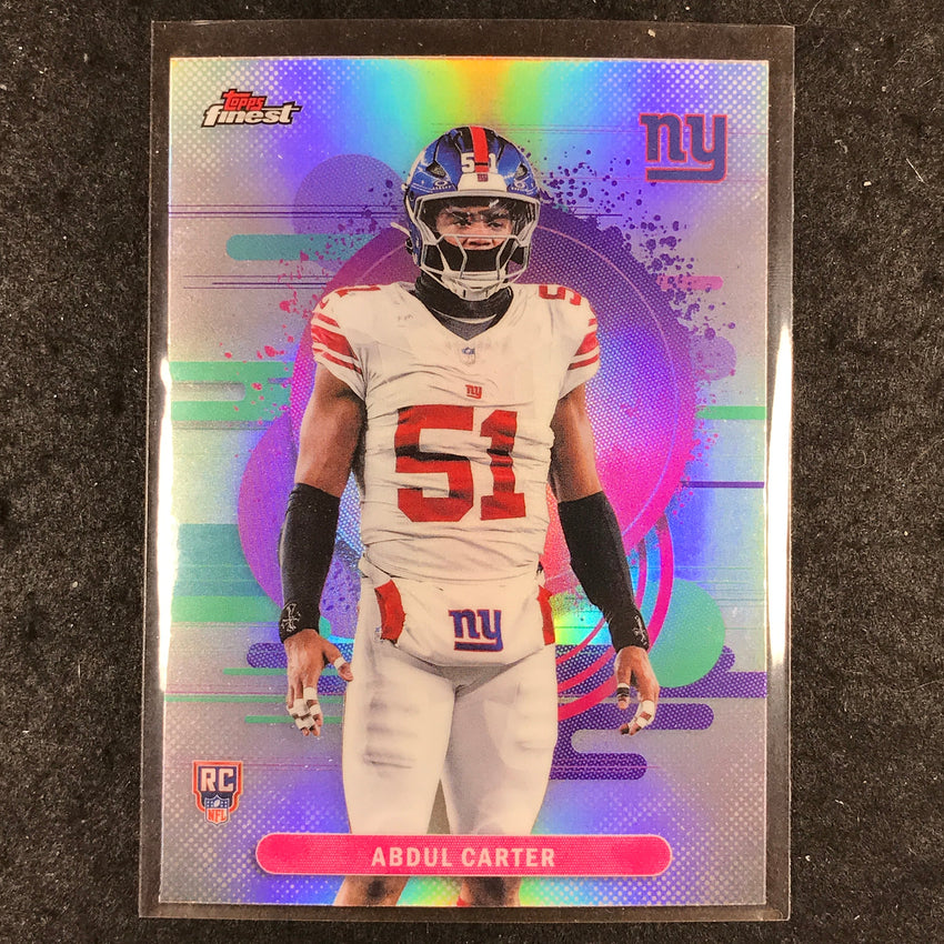 2025 Topps Finest NFL ABDUL CARTER Rookie Uncommon Refractor #121
