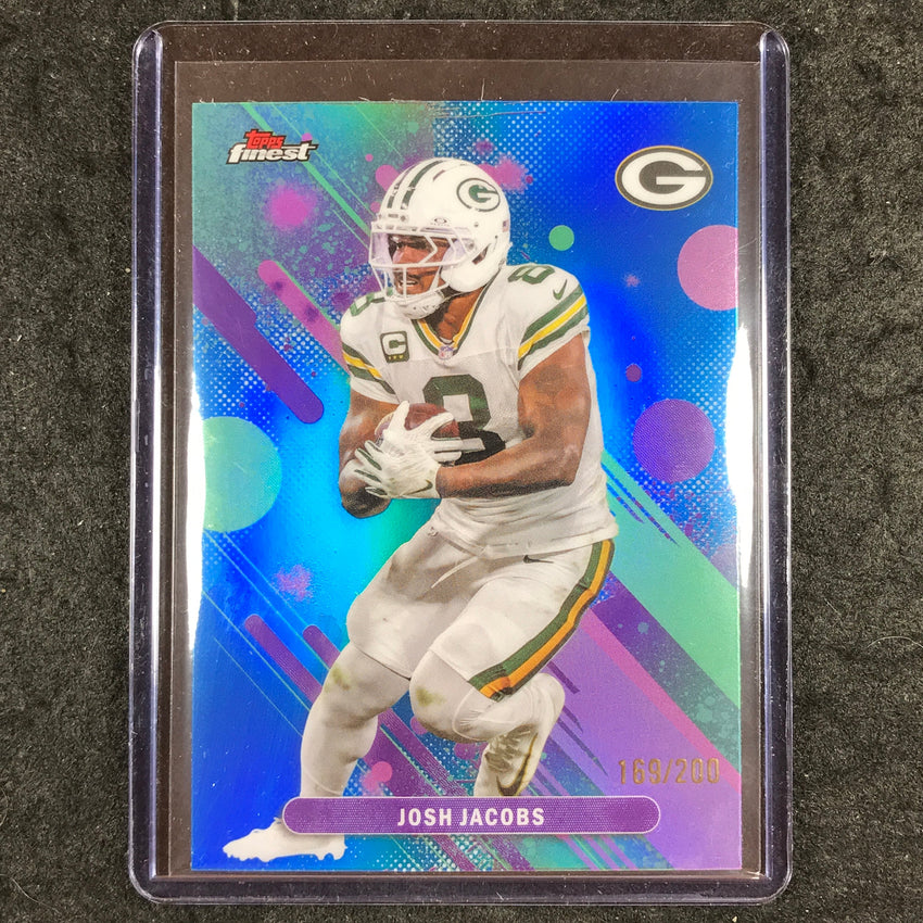 2025 Topps Finest NFL JOSH JACOBS Common Blue 169/200