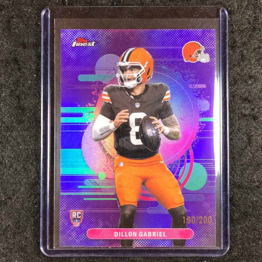 2025 Topps Finest NFL DILLON GABRIEL Uncommon Rookie Purple 190/200