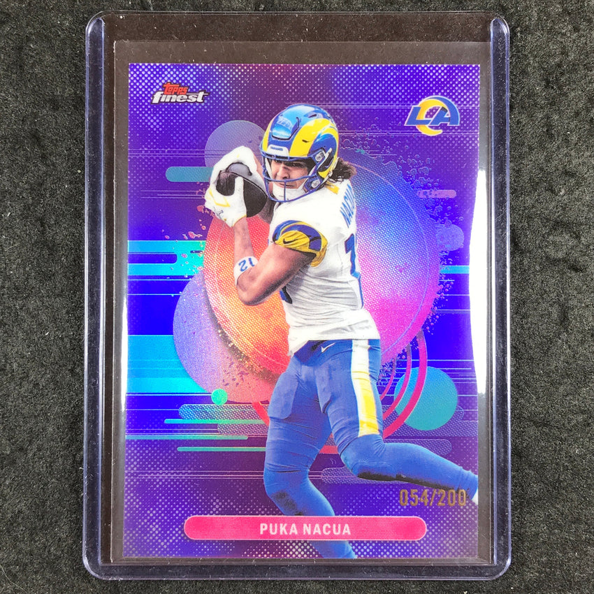 2025 Topps Finest NFL PUKA NACUA Uncommon Purple 54/200