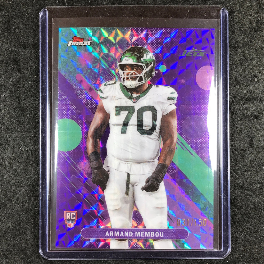 2025 Topps Finest NFL ARMAND MEMBOU Common Rookie Purple Geometric 31/150
