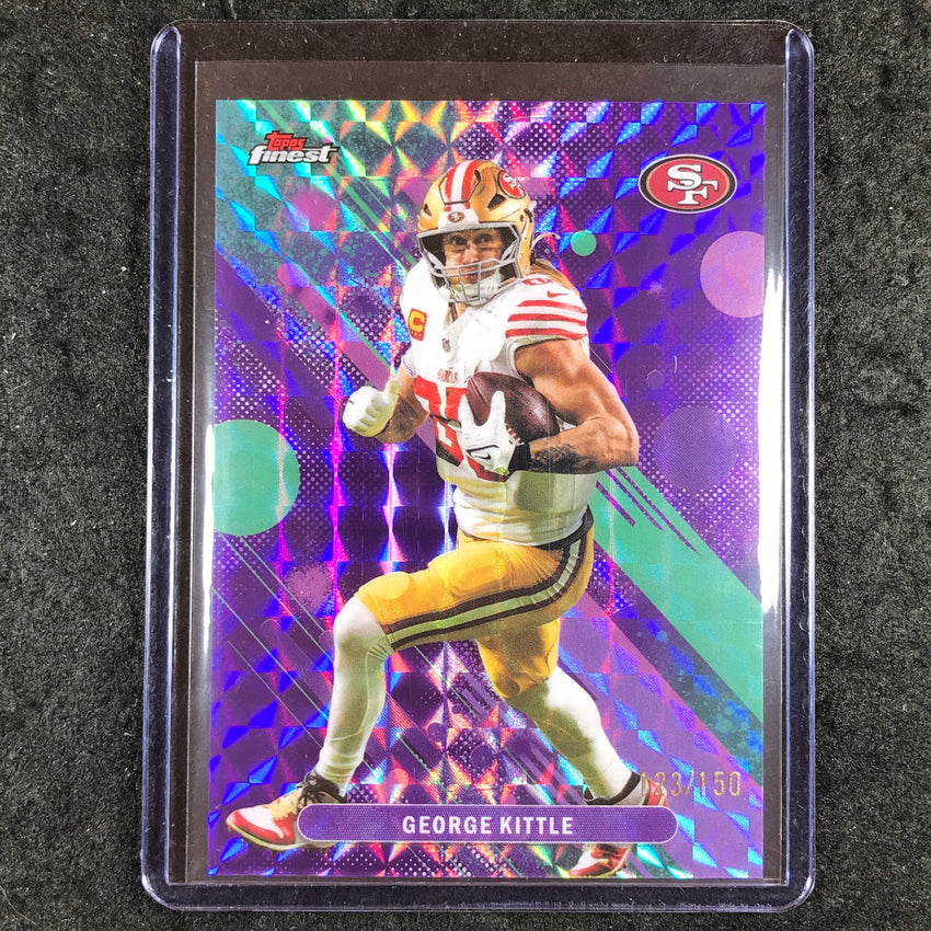 2025 Topps Finest NFL GEORGE KITTLE Common Purple Geometric 123/150