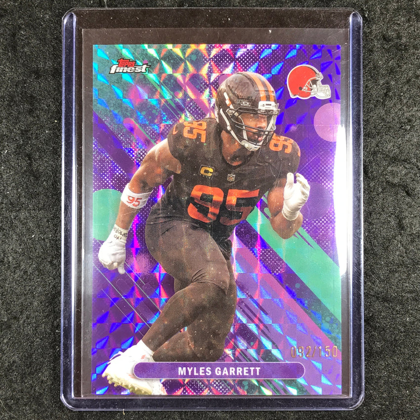 2025 Topps Finest NFL MYLES GARRETT Common Purple Geometric 92/150