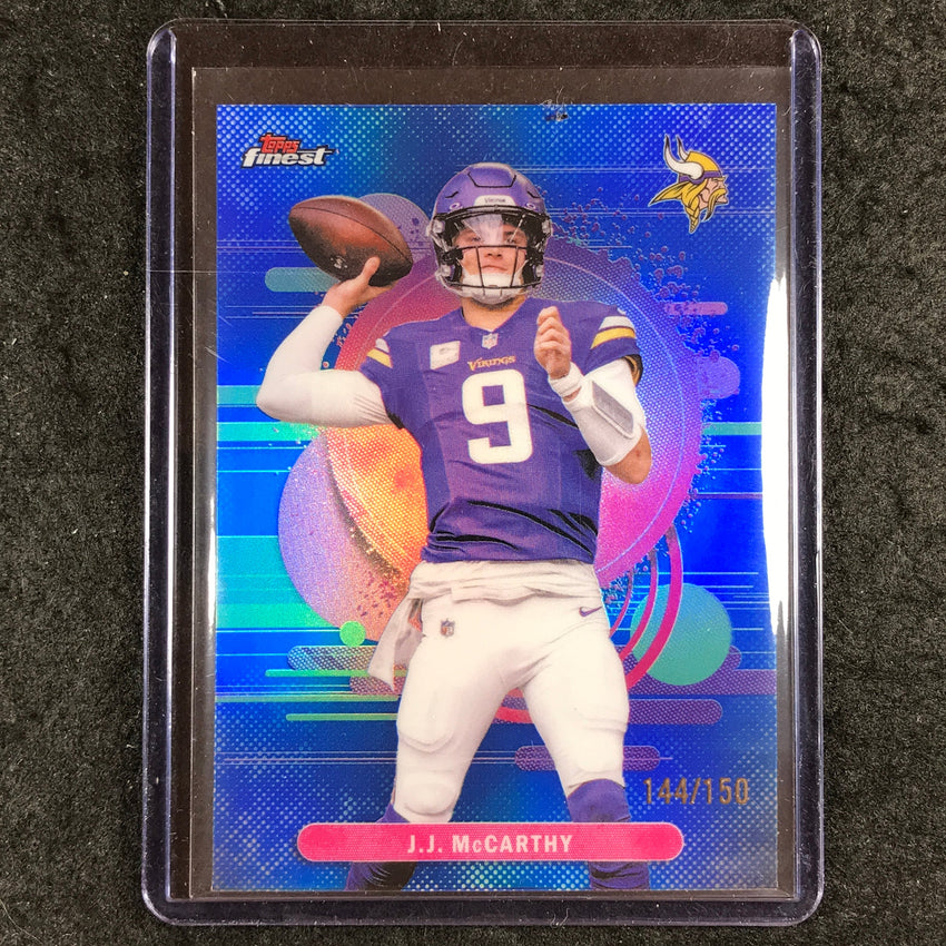 2025 Topps Finest NFL J.J. MCCARTHY Uncommon Blue 144/150