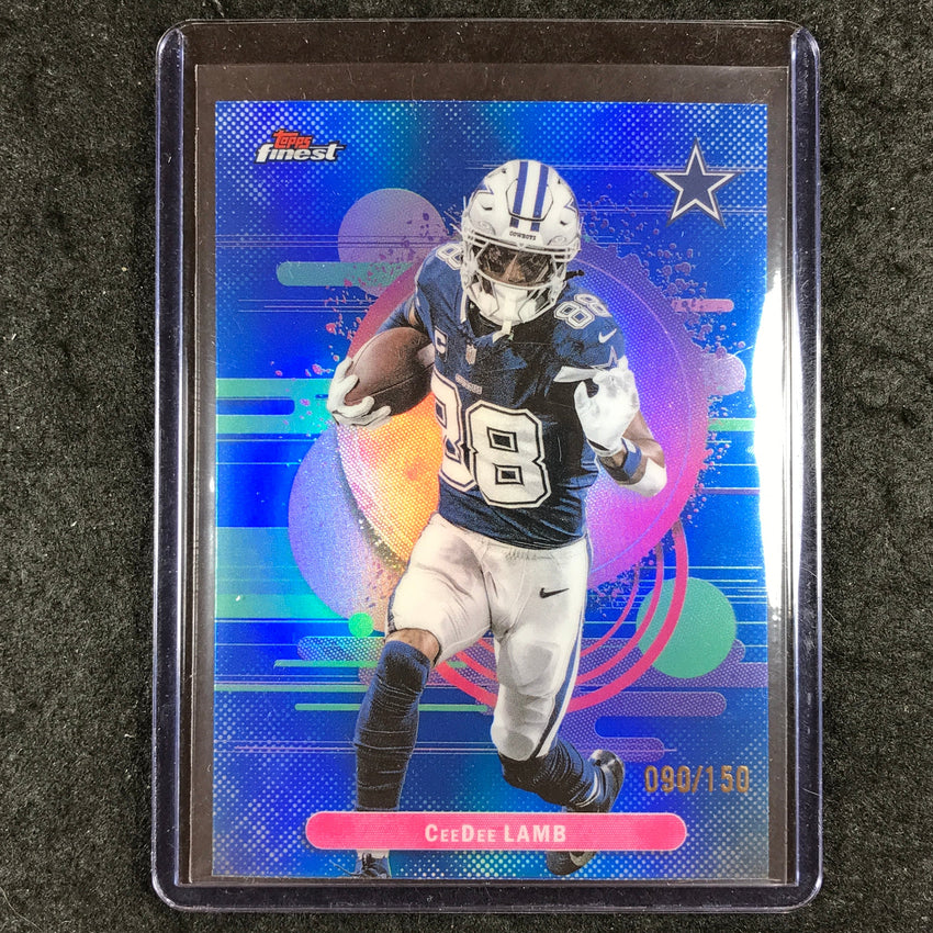 2025 Topps Finest NFL CEEDEE LAMB Uncommon Blue 90/150