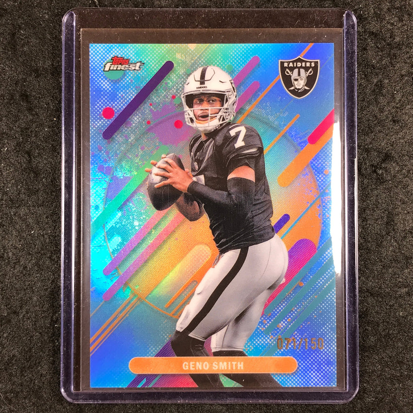 2025 Topps Finest NFL GENO SMITH Rare Sky Blue 71/150