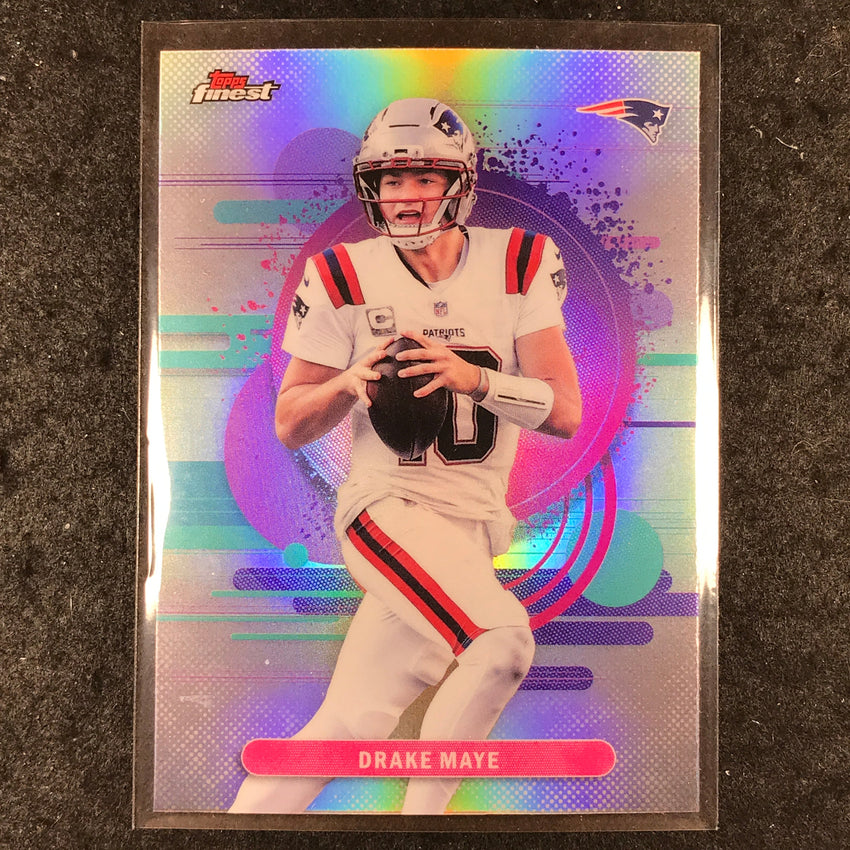 2025 Topps Finest NFL DRAKE MAYE Uncommon Refractor #142