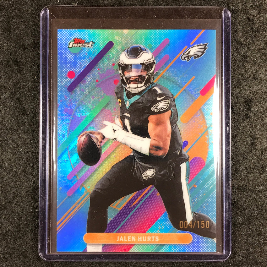 2025 Topps Finest NFL JALEN HURTS Rare Sky Blue 4/150