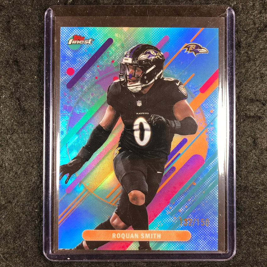 2025 Topps Finest NFL ROQUAN SMITH Rare Sky Blue 132/150