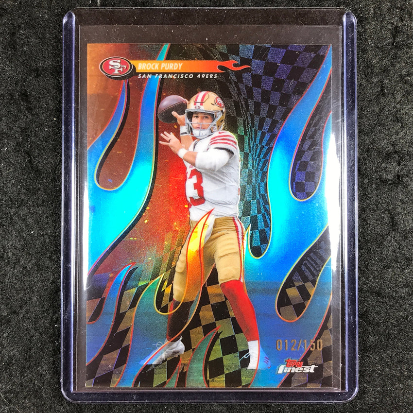 2025 Topps Finest NFL BROCK PURDY Torchers Sky Blue 12/150