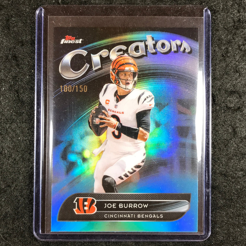 2025 Topps Finest NFL JOE BURROW Creators Sky Blue 100/150