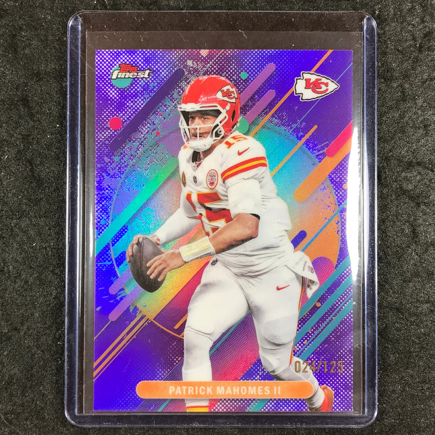 2025 Topps Finest NFL PATRICK MAHOMES II Rare Purple 24/125