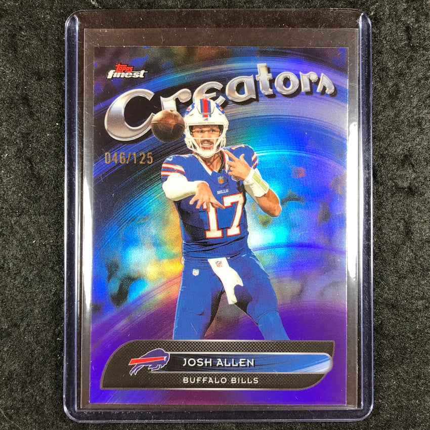 2025 Topps Finest NFL JOSH ALLEN Creators Purple 46/125