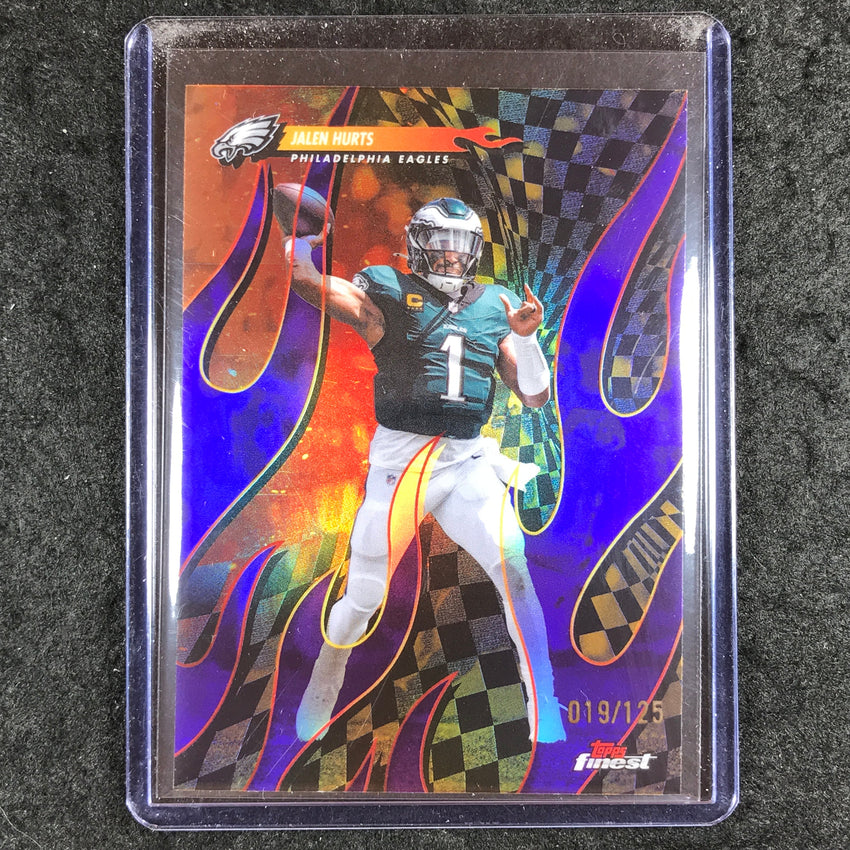 2025 Topps Finest NFL JALEN HURTS Torchers Purple 19/125