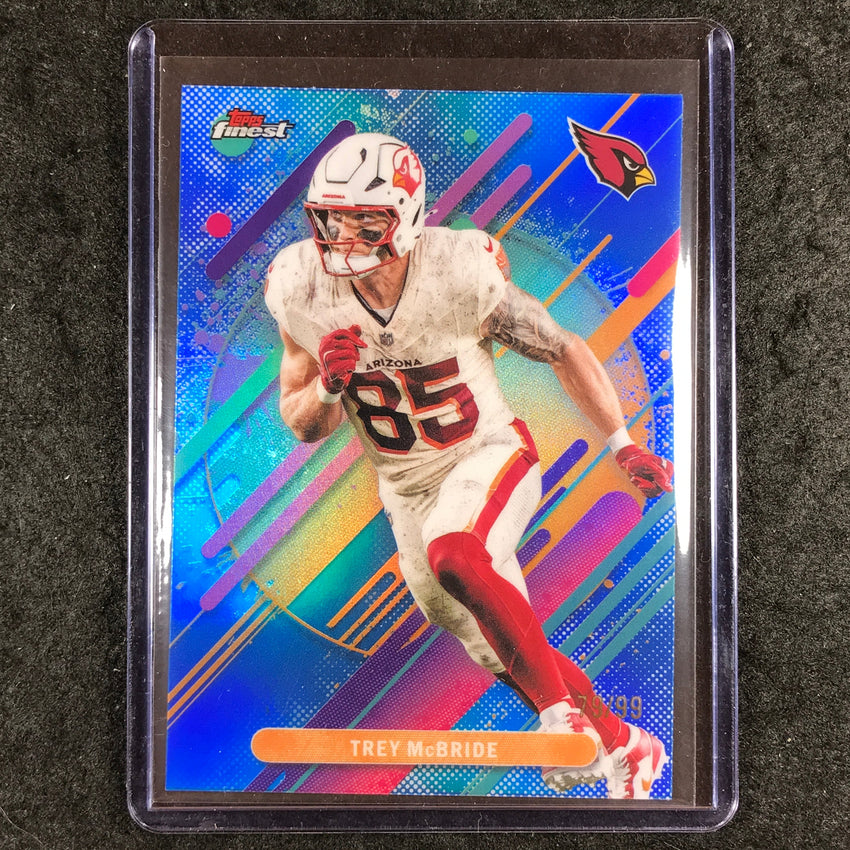 2025 Topps Finest NFL TREY MCBRIDE Rare Blue 79/99