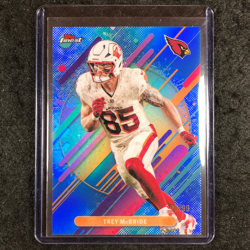 2025 Topps Finest NFL TREY MCBRIDE Rare Blue 95/99