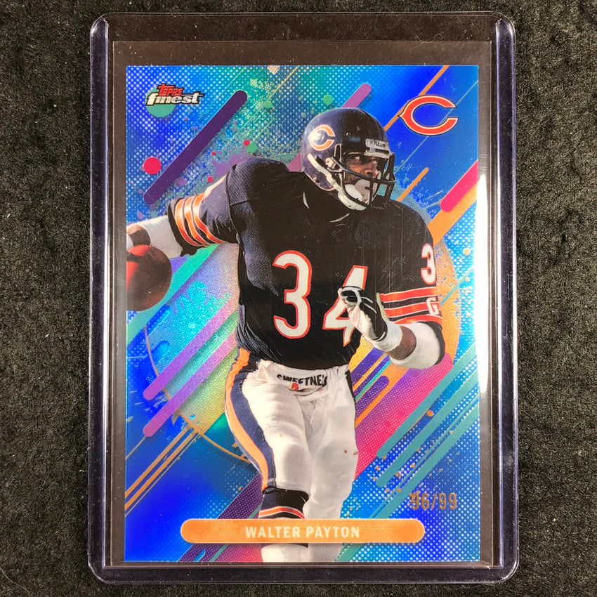 2025 Topps Finest NFL WALTER PAYTON Rare Blue 96/99