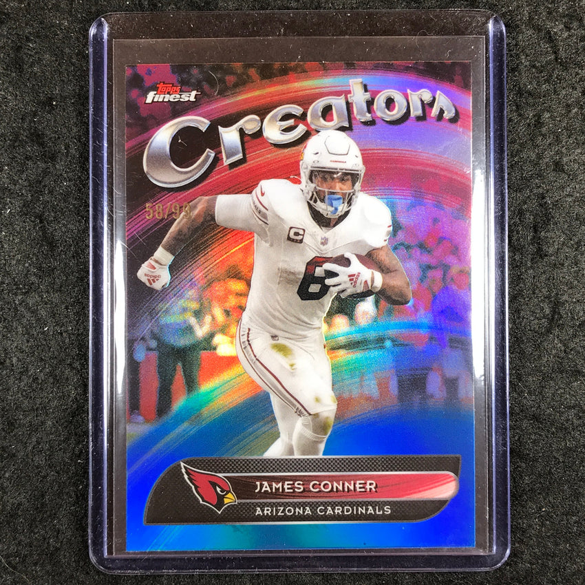 2025 Topps Finest NFL JAMES CONNER Creators Blue 58/99