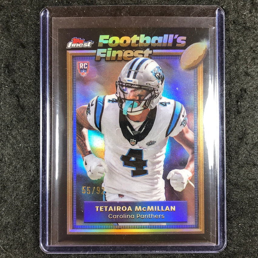 2025 Topps Finest NFL TETAIROA MCMILLAN 1992 Finest Throwback Rookie 55/92