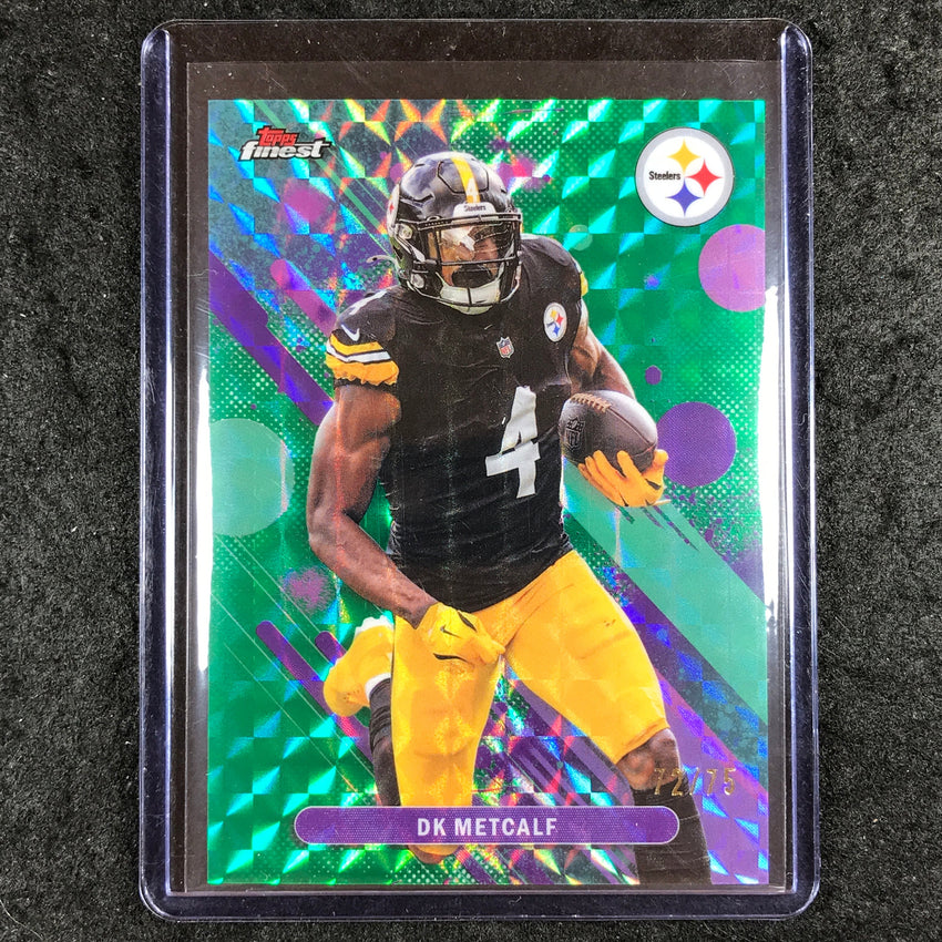 2025 Topps Finest NFL DK METCALF Common Green Geometric 72/75