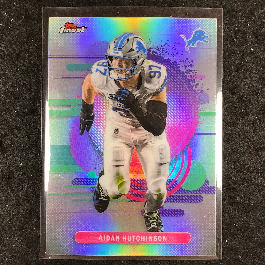 2025 Topps Finest NFL AIDAN HUTCHINSON Uncommon Refractor #186