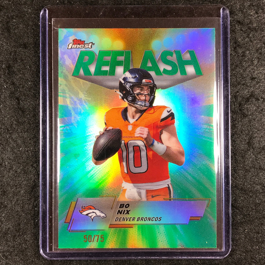 2025 Topps Finest NFL BO NIX Reflash Green 50/75