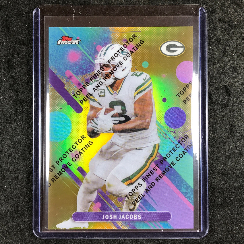 2025 Topps Finest NFL JOSH JACOBS Common Gold 43/50