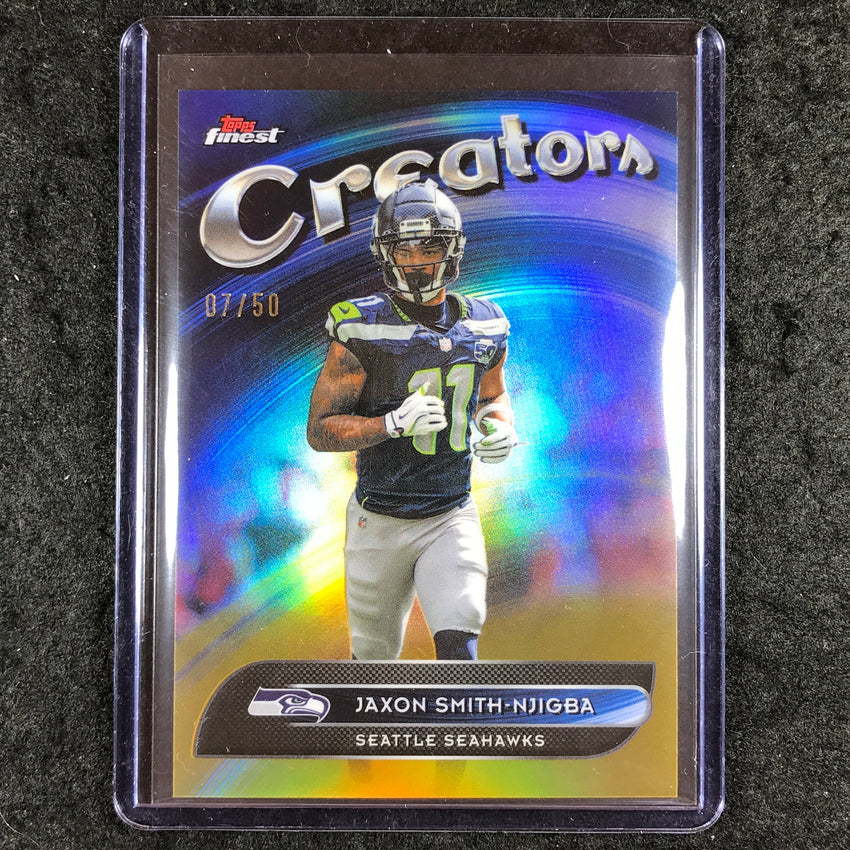 2025 Topps Finest NFL JAXON SMITH-NJIGBA Creators Gold 7/50