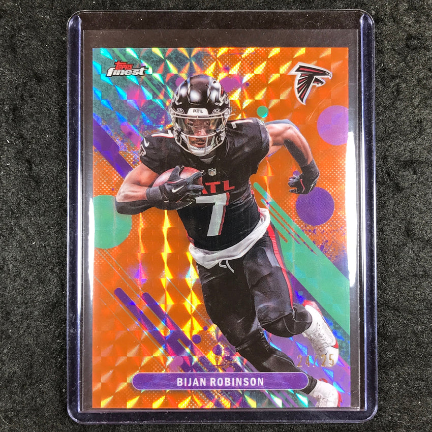 2025 Topps Finest NFL BIJAN ROBINSON Common Orange Geometric 24/25