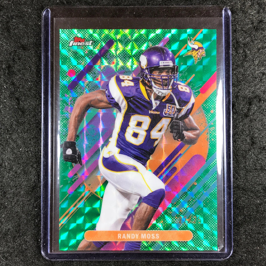 2025 Topps Finest NFL RANDY MOSS Rare Green Geometric 22/25