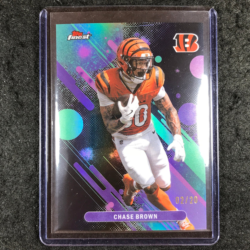 2025 Topps Finest NFL CHASE BROWN Common Black 2/20