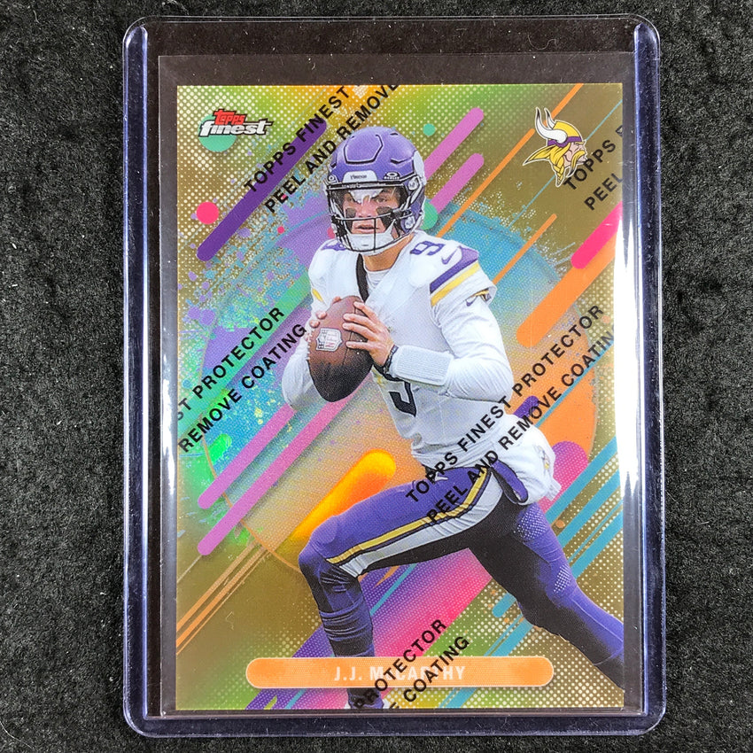 2025 Topps Finest NFL J.J. MCCARTHY Rare Gold 13/20
