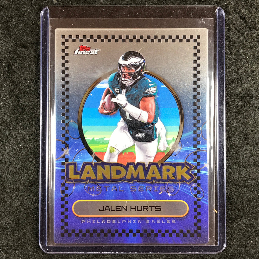 2025 Topps Finest NFL JALEN HURTS Landmark Metal Series SSP #12