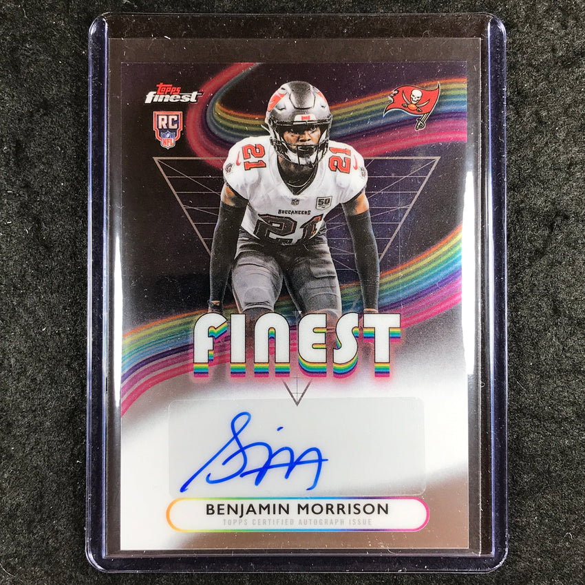 2025 Topps Finest NFL BENJAMIN MORRISON Rookie Finest Auto Base #BM