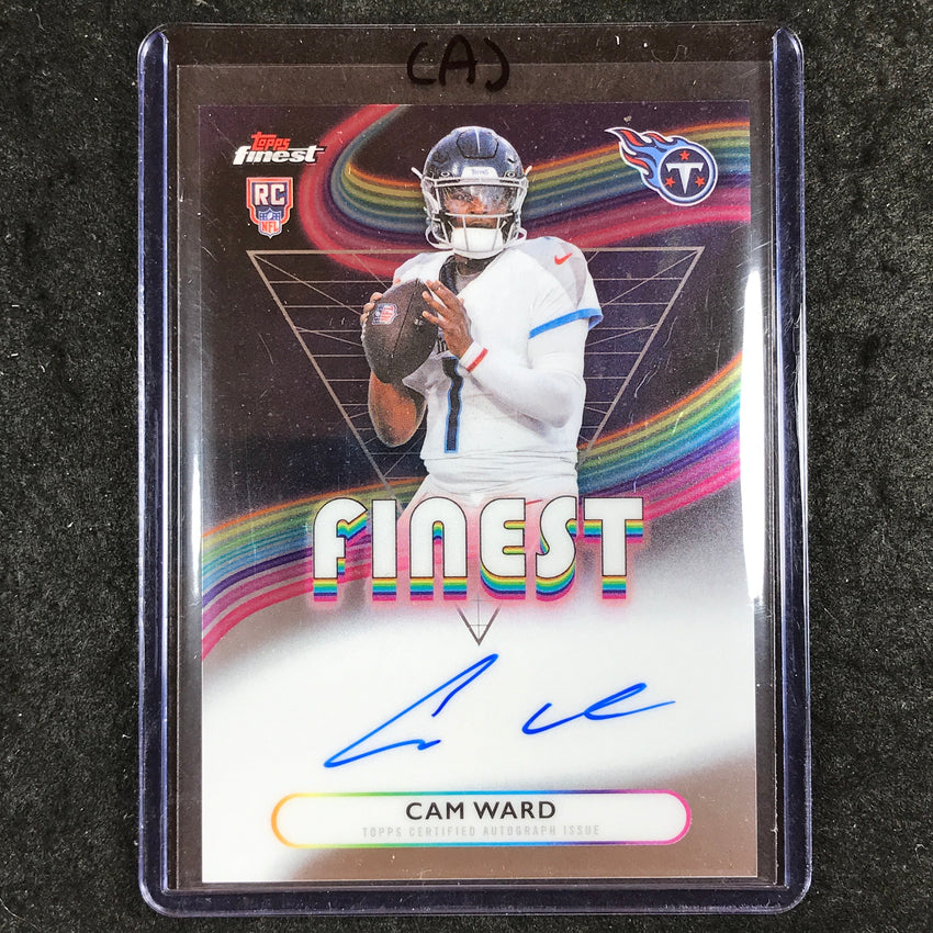 2025 Topps Finest NFL CAM WARD Rookie Finest Auto Base #CW (A)