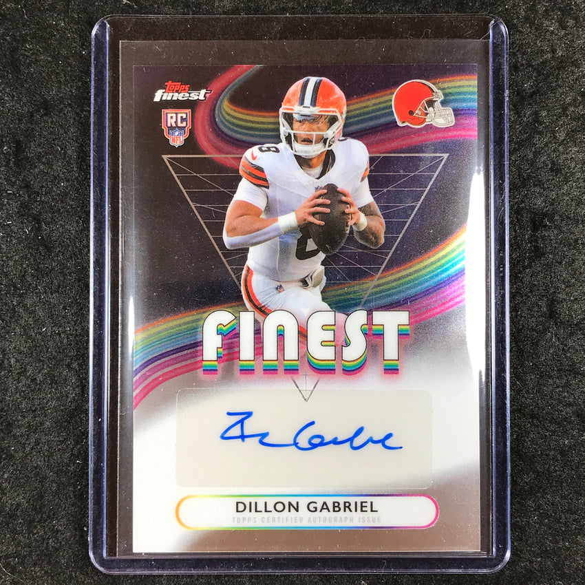 2025 Topps Finest NFL DILLON GABRIEL Rookie Finest Auto Base #DG