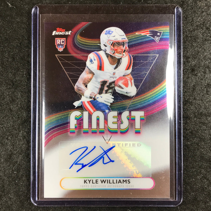 2025 Topps Finest NFL KYLE WILLIAMS Rookie Finest Auto Base #KW