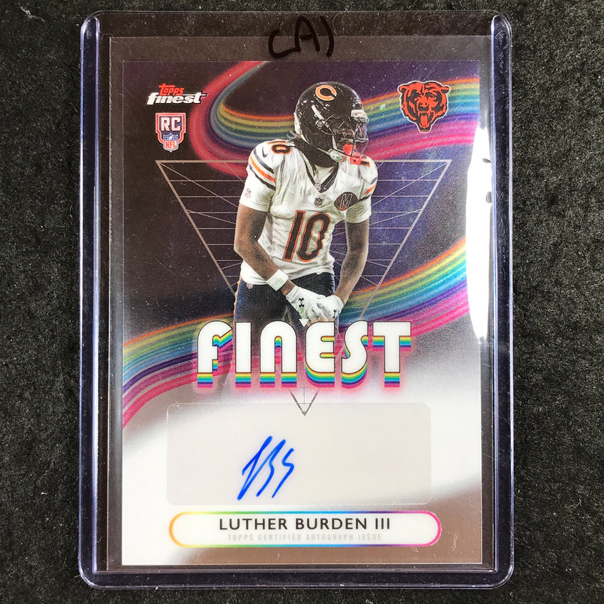 2025 Topps Finest NFL LUTHER BURDEN III Rookie Finest Auto Base #LB (A)