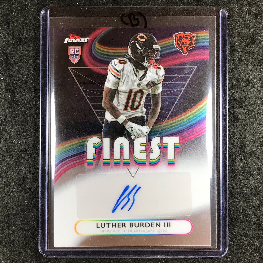 2025 Topps Finest NFL LUTHER BURDEN III Rookie Finest Auto Base #LB (B)