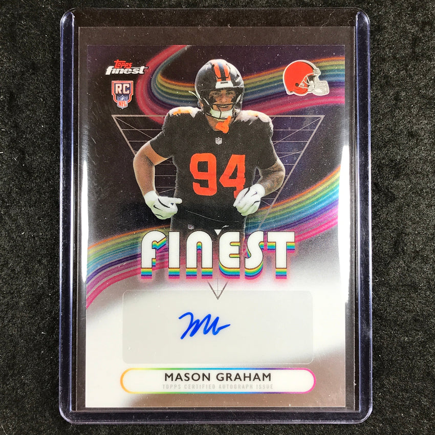 2025 Topps Finest NFL MASON GRAHAM Rookie Finest Auto Base #MG