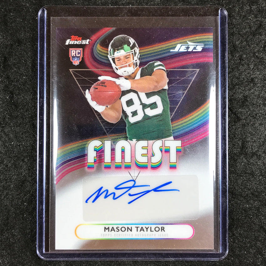 2025 Topps Finest NFL MASON TAYLOR Rookie Finest Auto Base #MT