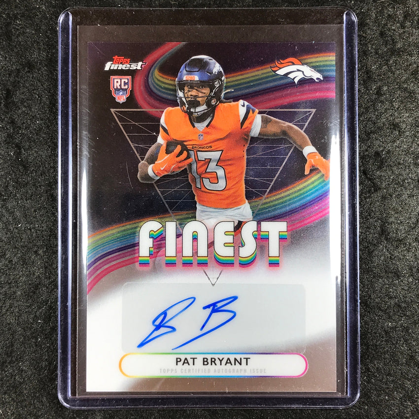 2025 Topps Finest NFL PAT BRYANT Rookie Finest Auto Base #PB